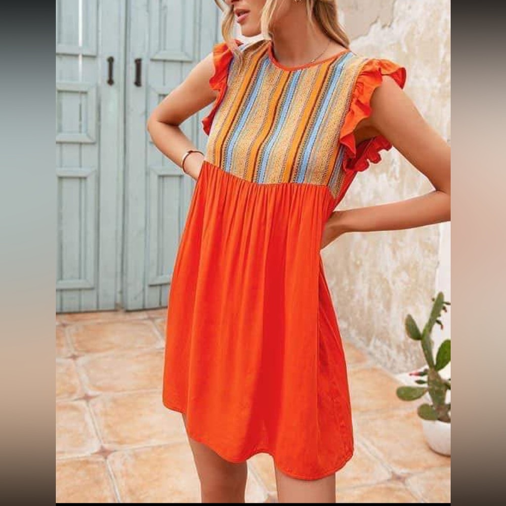 Adorable orange dress